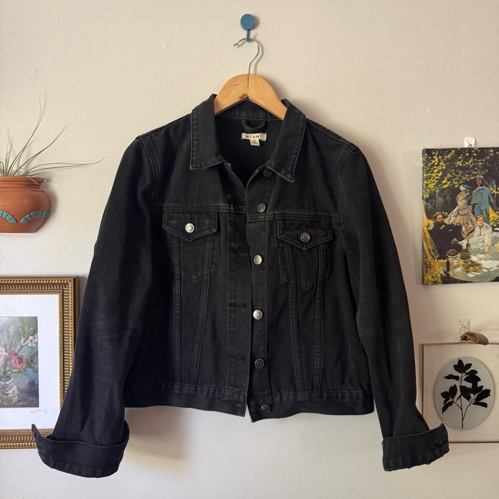 Miami Washed Black Denim Jacket